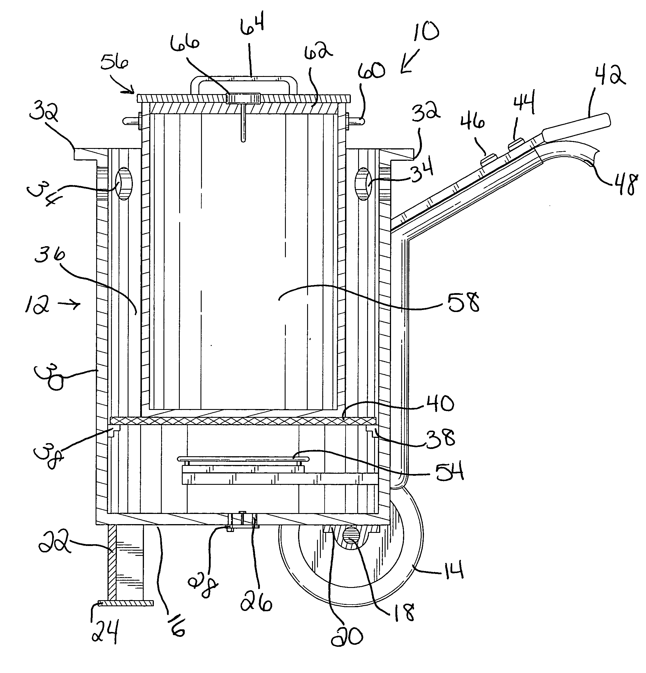 Portable tar heating and melting apparatus