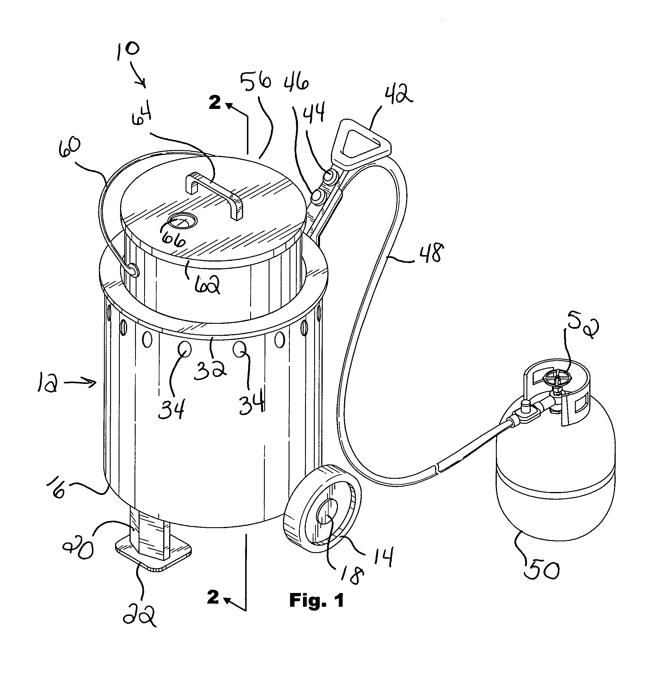 Portable tar heating and melting apparatus