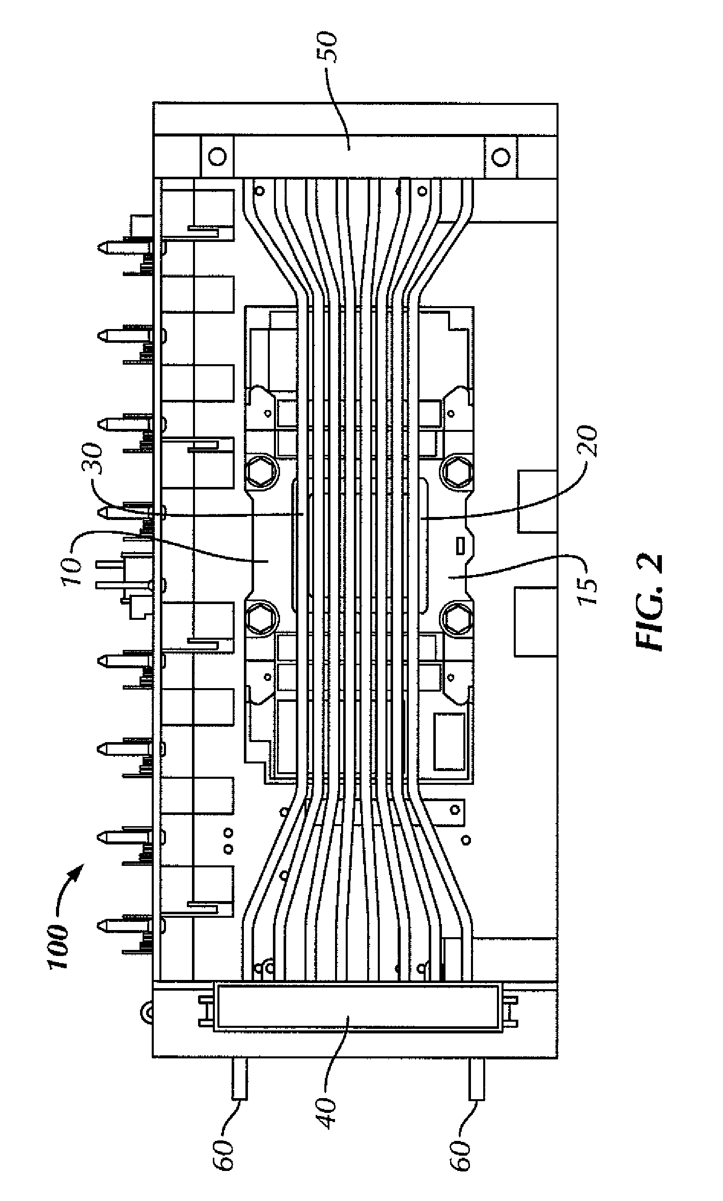 Thermal transfer technique using heat pipes with integral rack rails