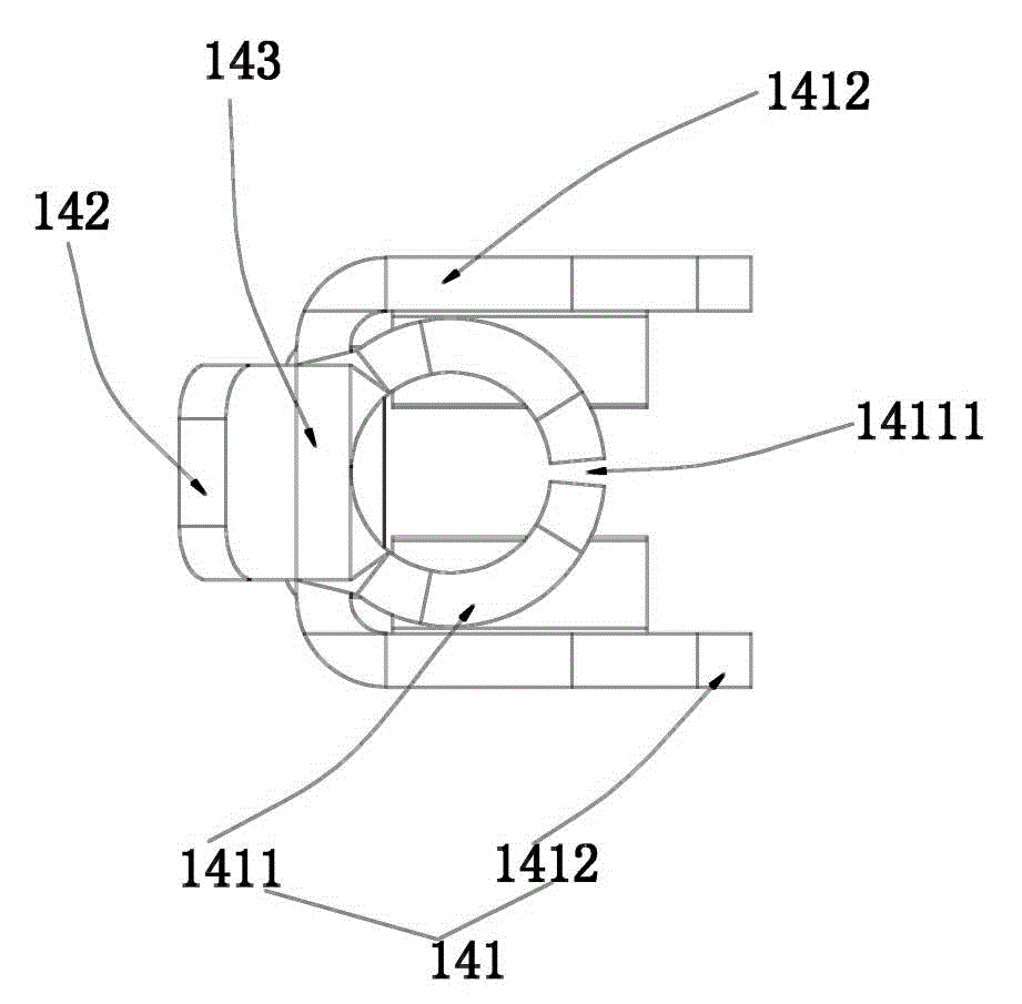 Reversing radar camera shooting device and camera shooting system based on same