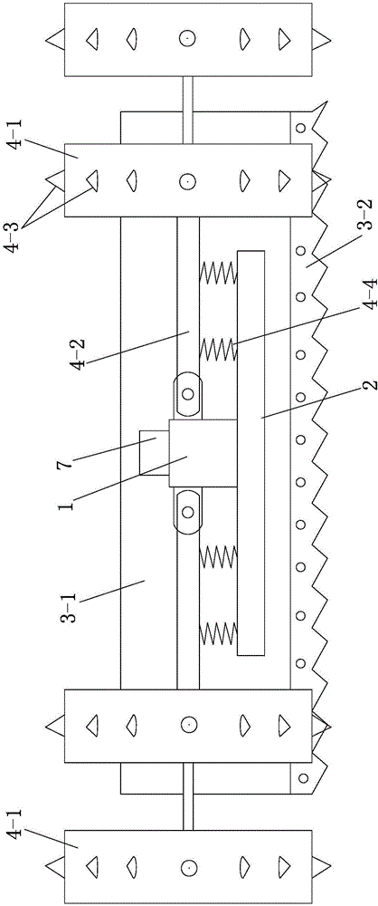 River bottom material repair caterpillar chain type moveable second plowing device