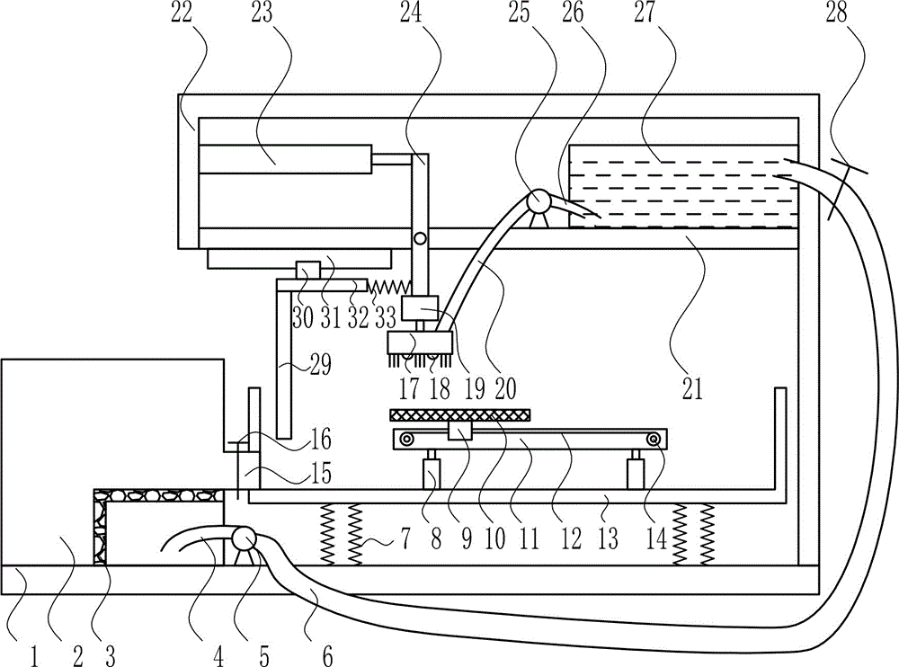 Quick cleaning device for cloth shoes