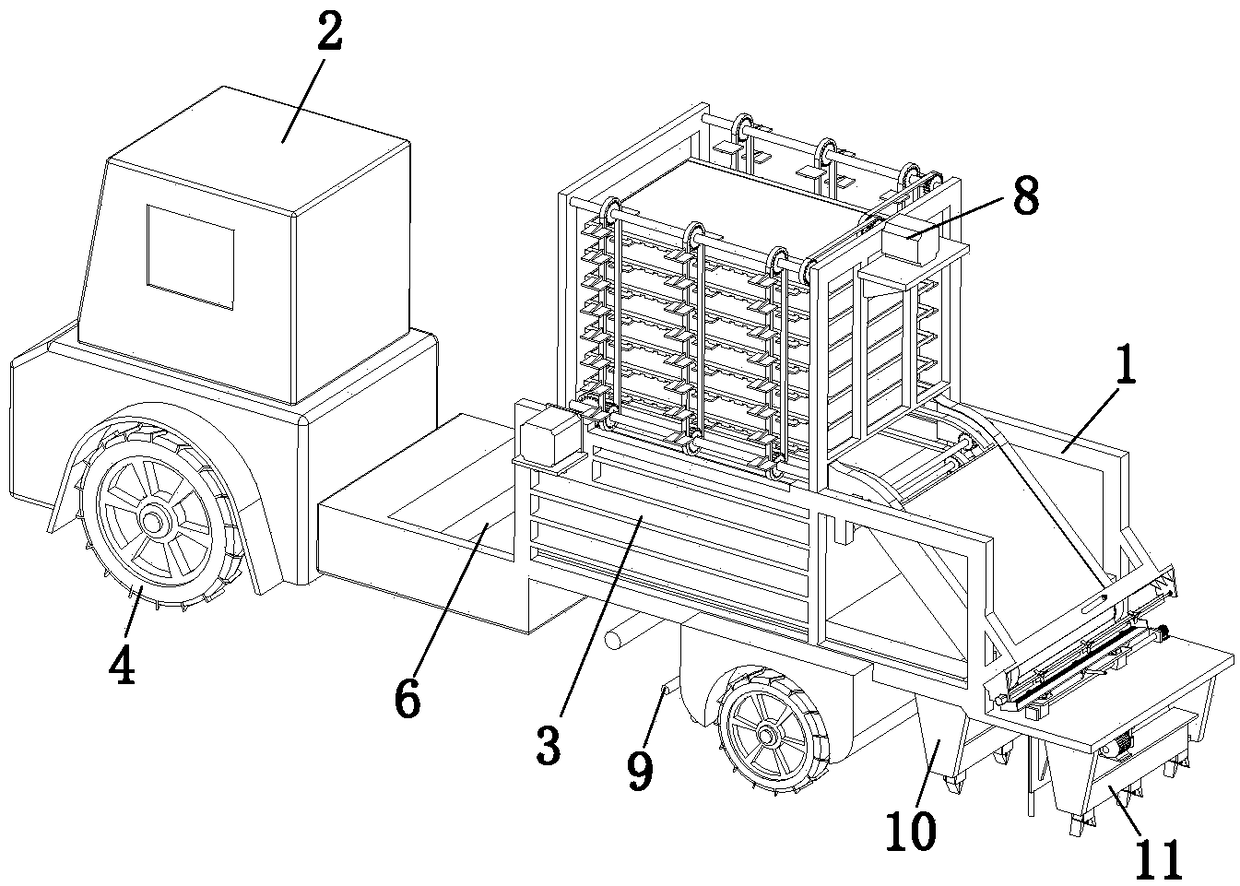 Pot seedling high speed planting mechanism and planting machine using same