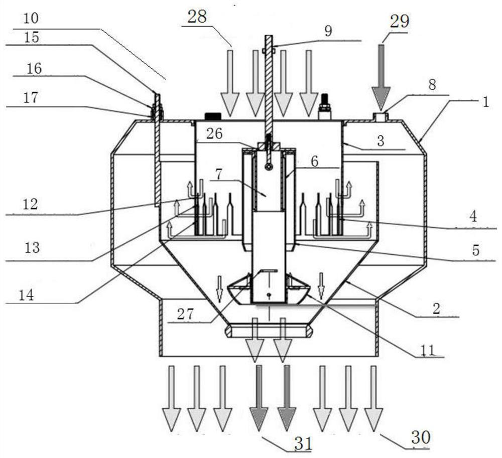 A self-regulating raw gas device for coke oven with single carbonization chamber