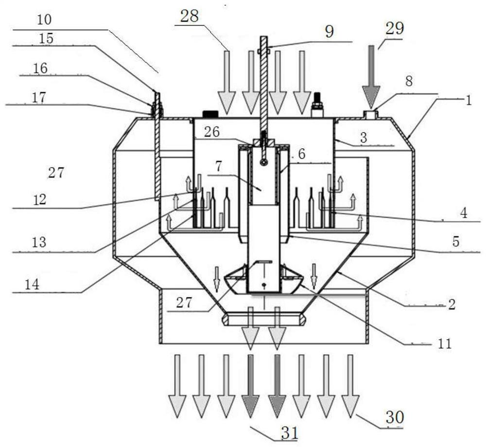 A self-regulating raw gas device for coke oven with single carbonization chamber