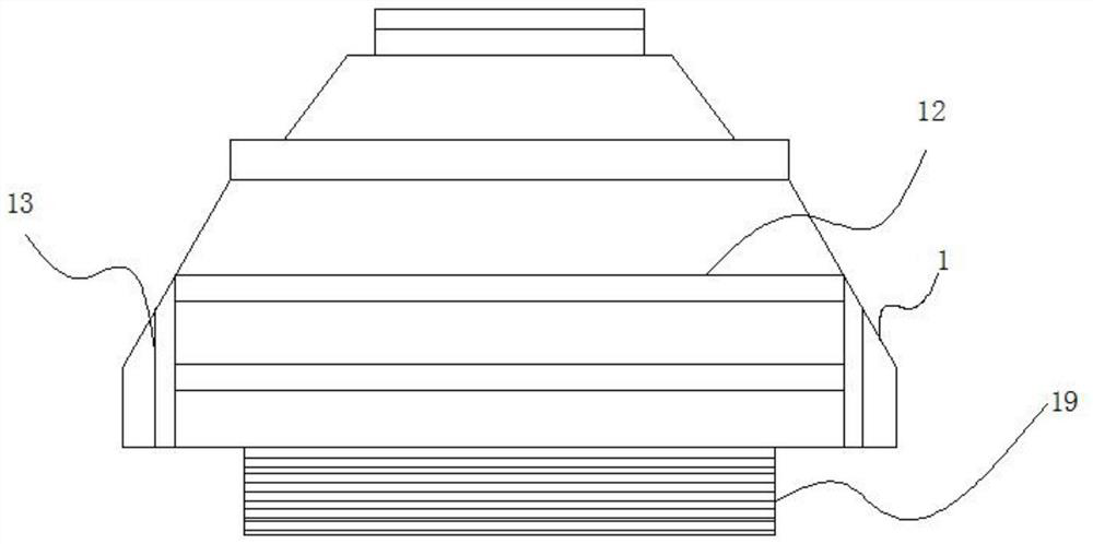 Convenient-to-clean waste gas treatment equipment with multi-layer filtering structure