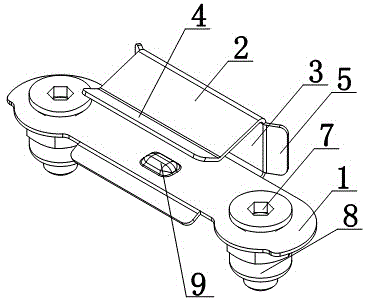 Two-way type fastener for abutting joint of connecting plates