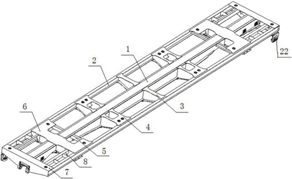 A special vehicle body for express container transportation