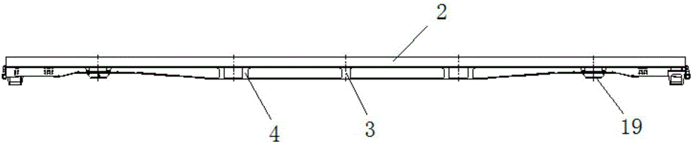 A special vehicle body for express container transportation