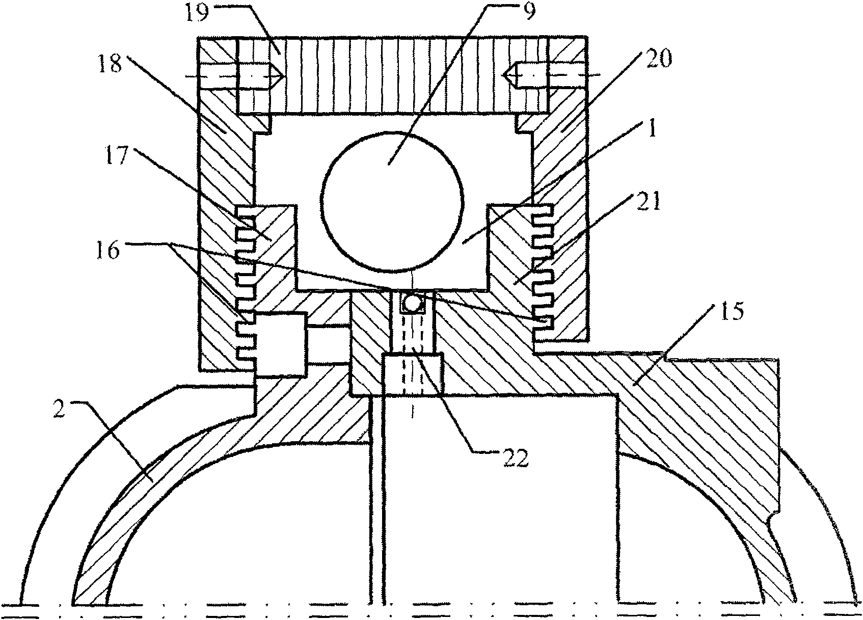 Centrifugal flow guiding intelligent speed governing hydraulic coupler body structure