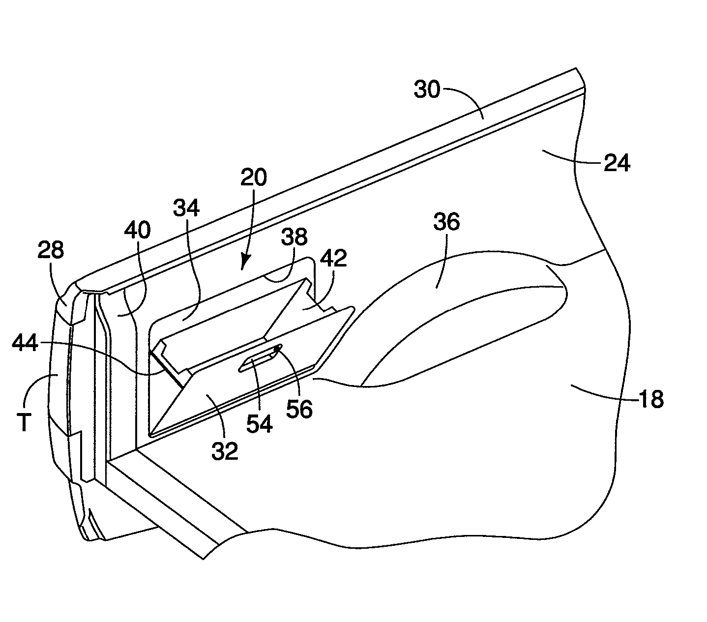 Vehicle cargo sidewall structure