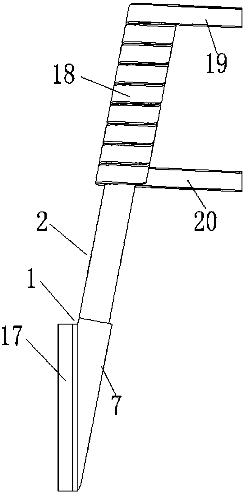 Liquid-cooled vertical heat transfer surface heat pipe radiator