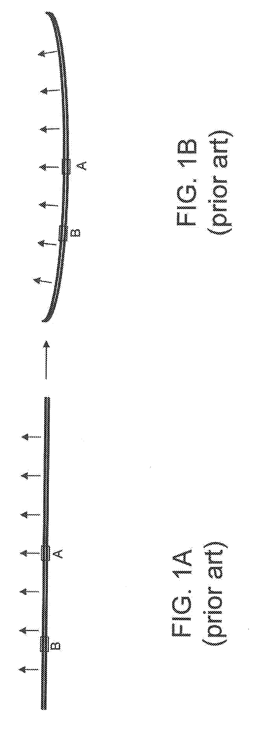 Curved LCD display device