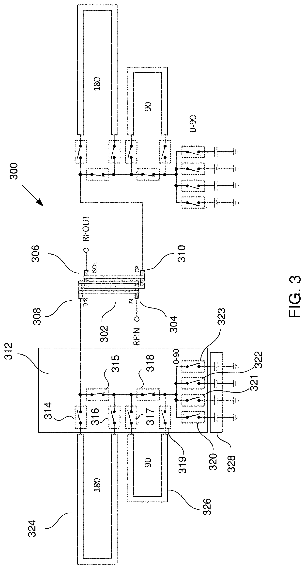 Low loss reflective passive phase shifter using time delay element with double resolution