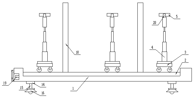 A glass safety transport device for building construction