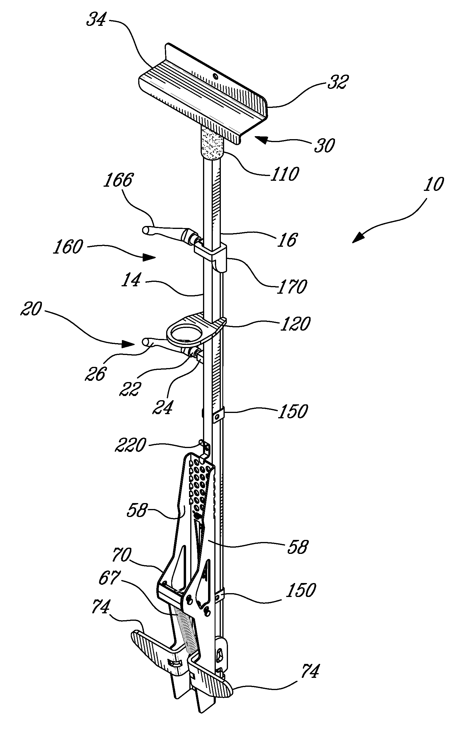 Device for holding and positioning construction materials