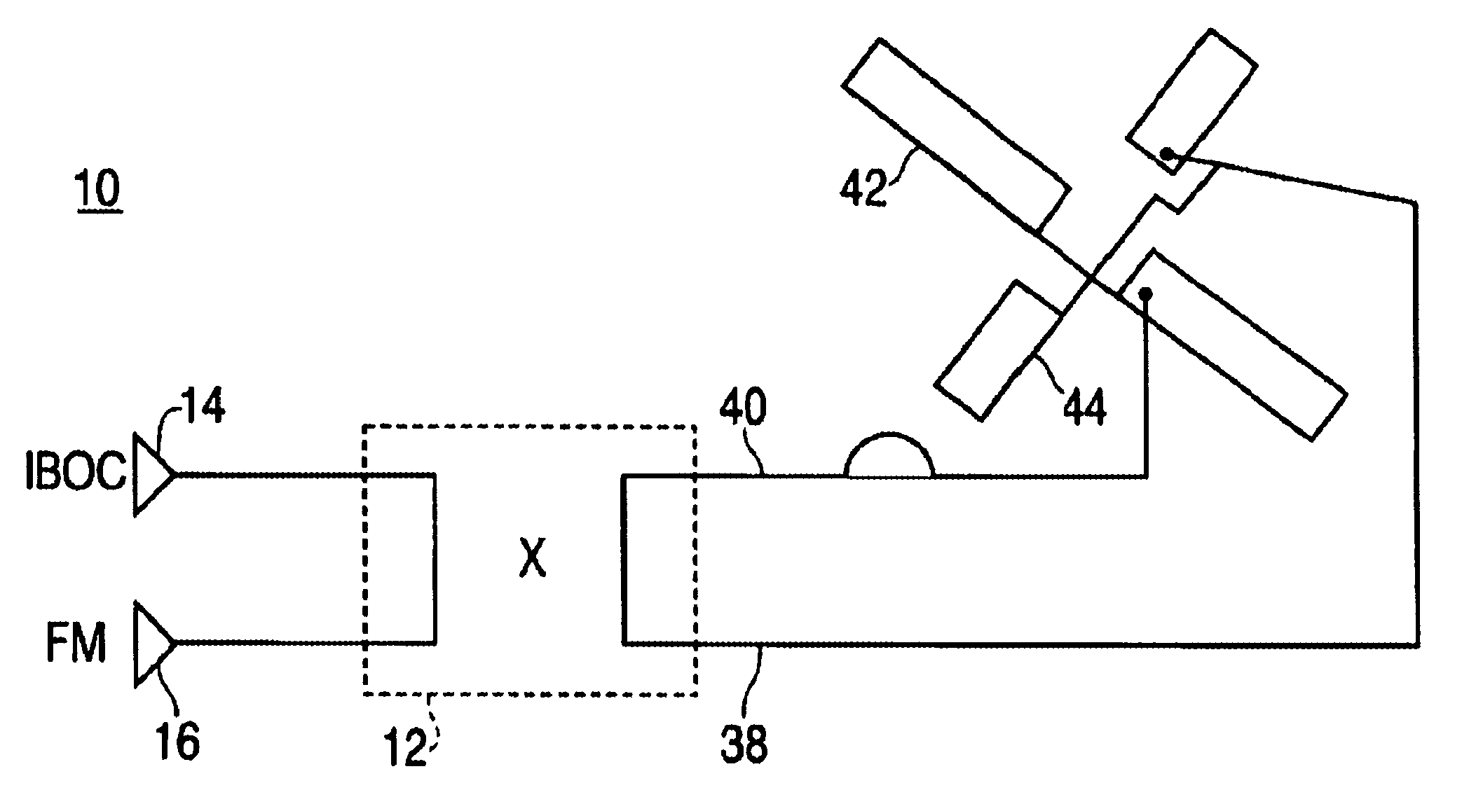 System for transmitting digital signals with FM signals