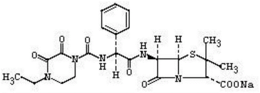 Special piperacillin sodium-tazobactam sodium ultra-fine powder preparation and preparation method thereof