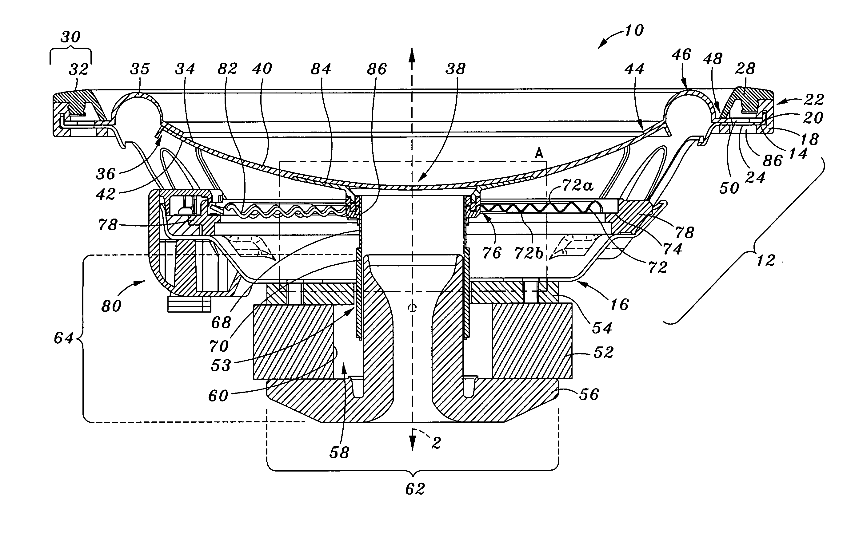 Loudspeaker bobbin interconnection assembly