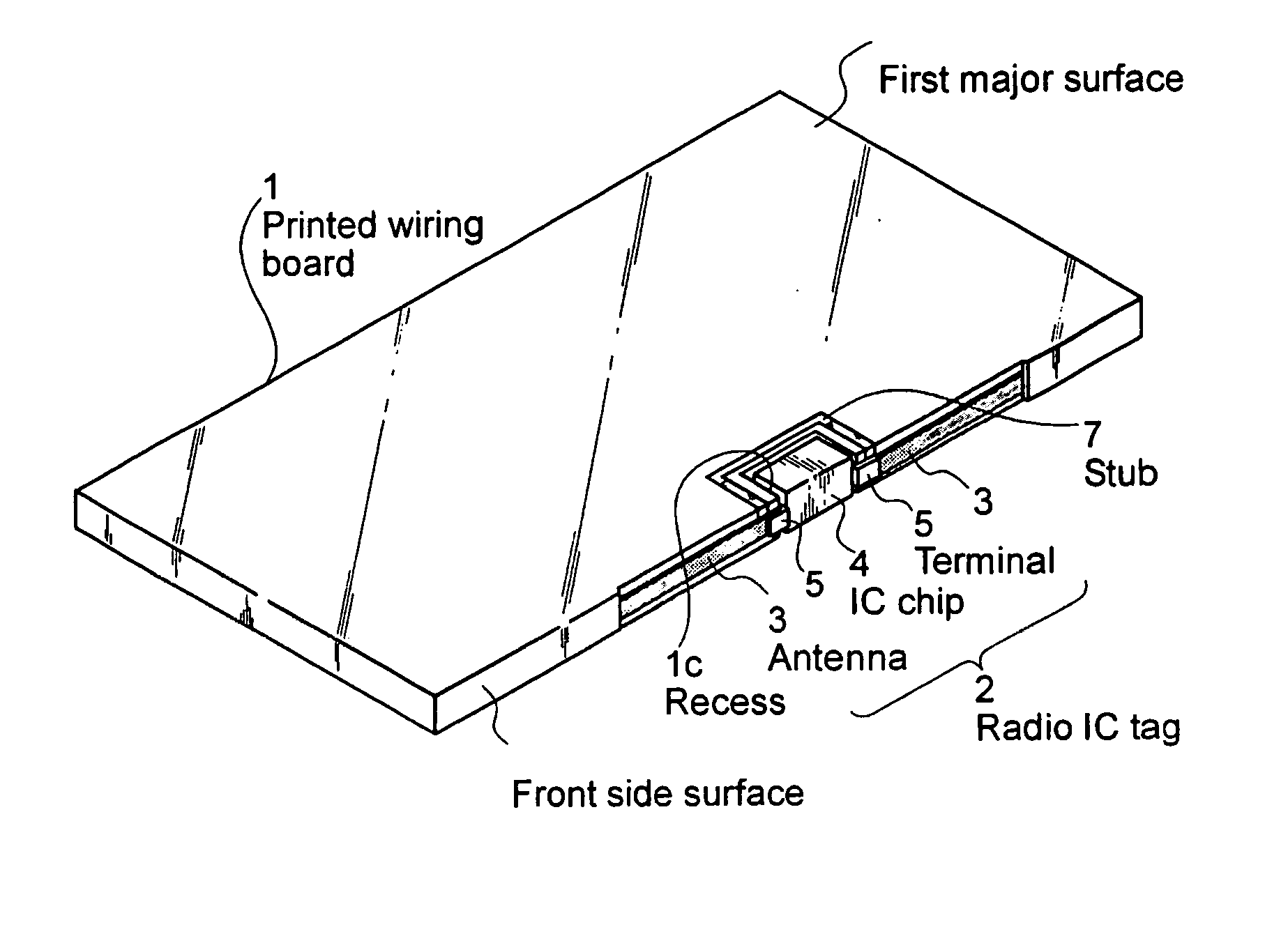 IC-tag-bearing wiring board and method of fabricating the same