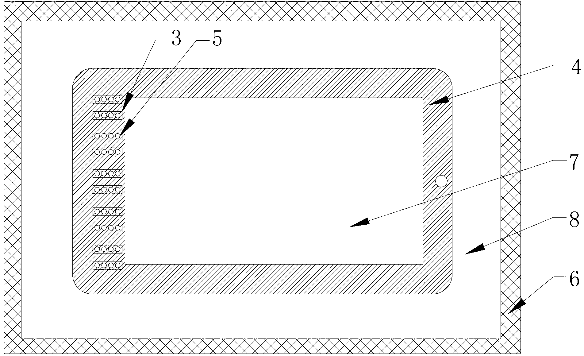 OGS (one glass solution) capacitive touch screen and method for manufacturing same