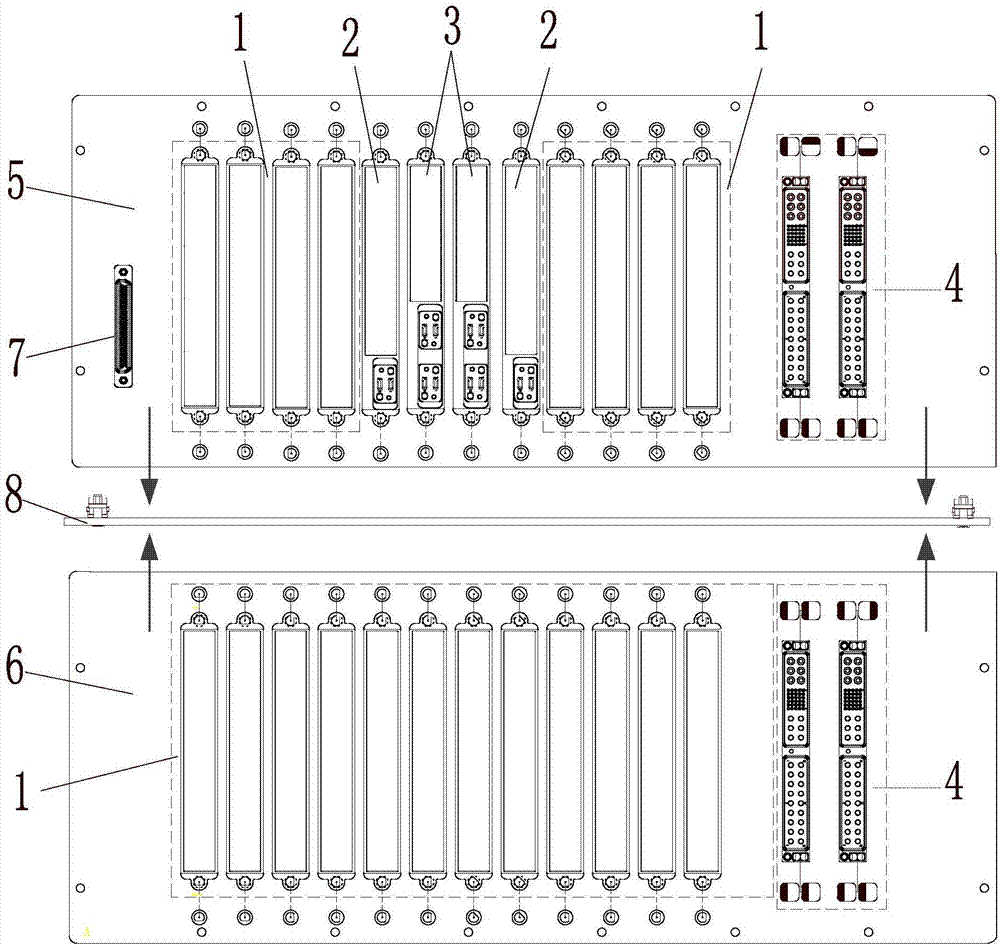 Satellite-borne electronic equipment backboard