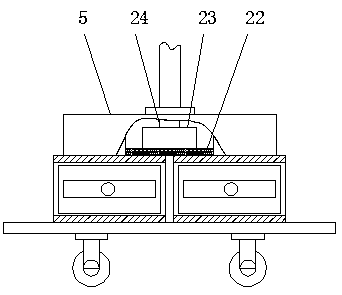 Multifunctional teaching display device for mathematics teaching