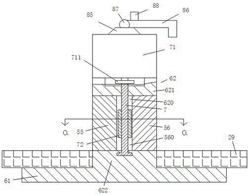 Plate fixing device adopting water cooling and used for welding