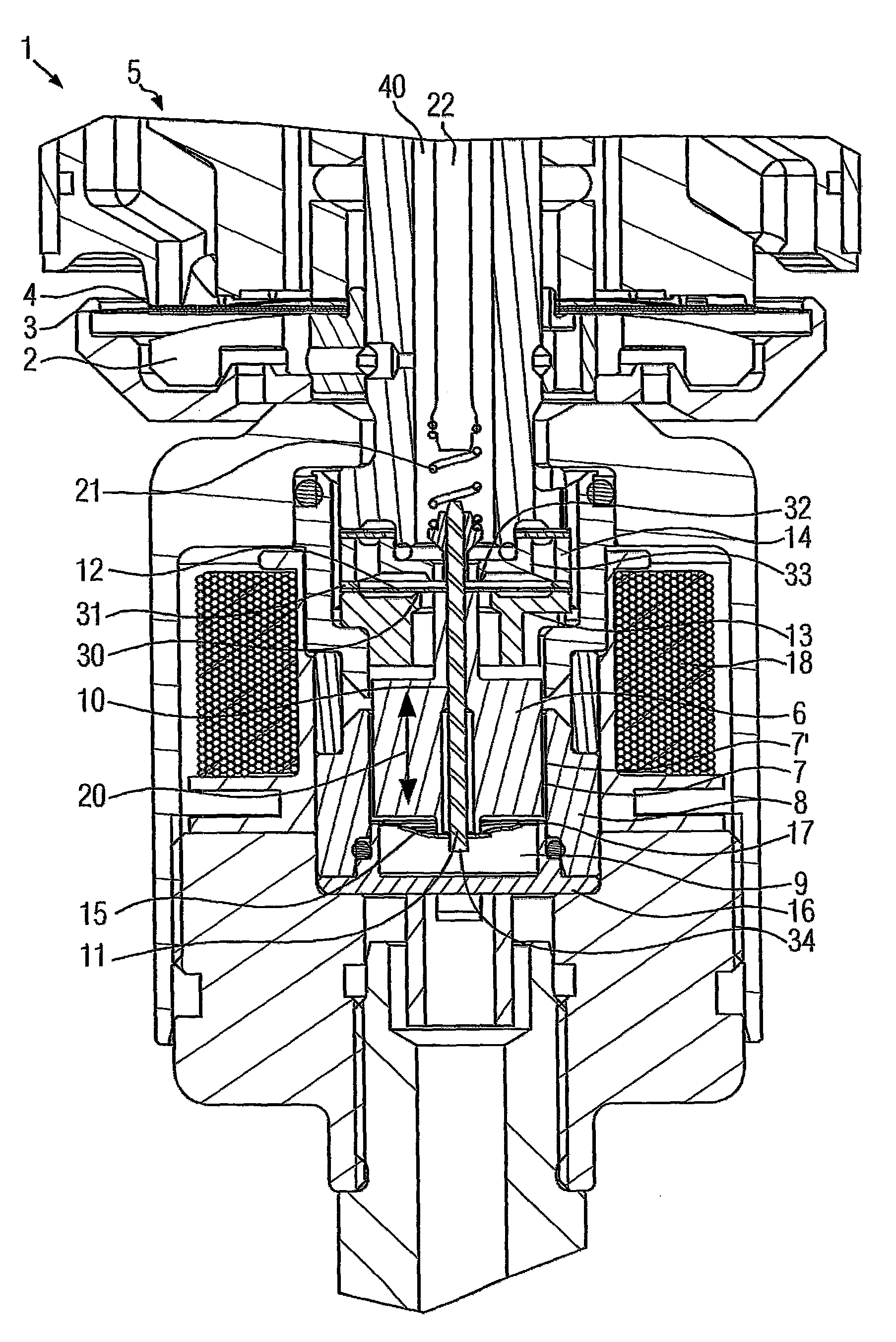 Damping valve arrangement for a semiactive vibration damper