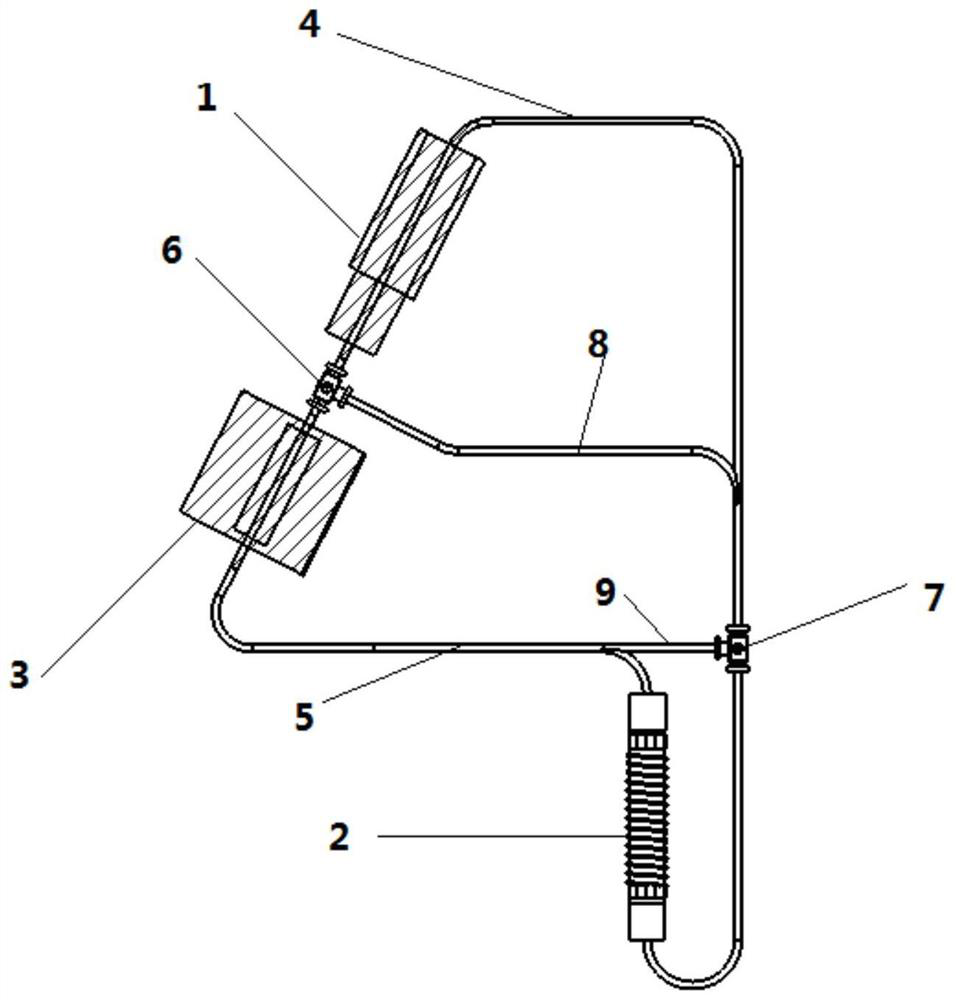 Coiled tube type loop heat pipe