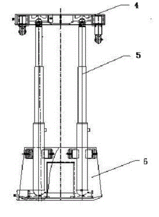 Combined mining rail crossheading circulating forward type forepoling system