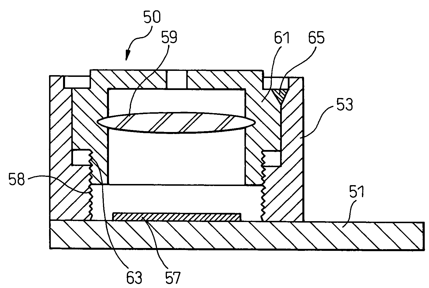 Imaging device, method of production of same, and holding mechanism of same