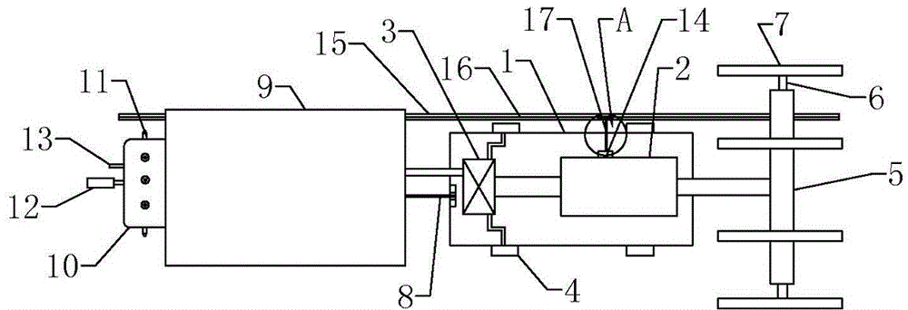 Rust removing and paint spraying device for inner wall of pipeline