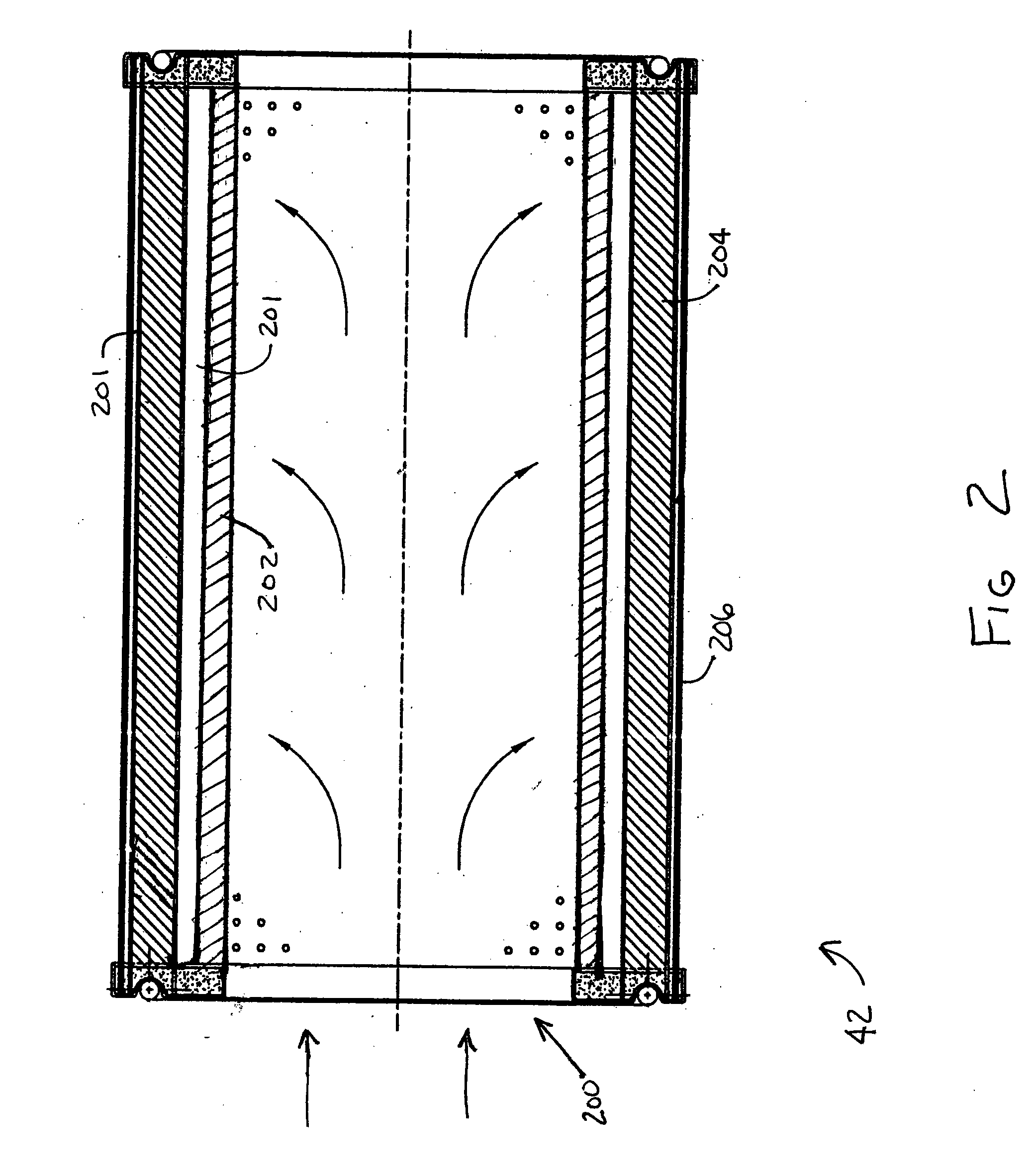 Coalescing filter element with drainage mechanism