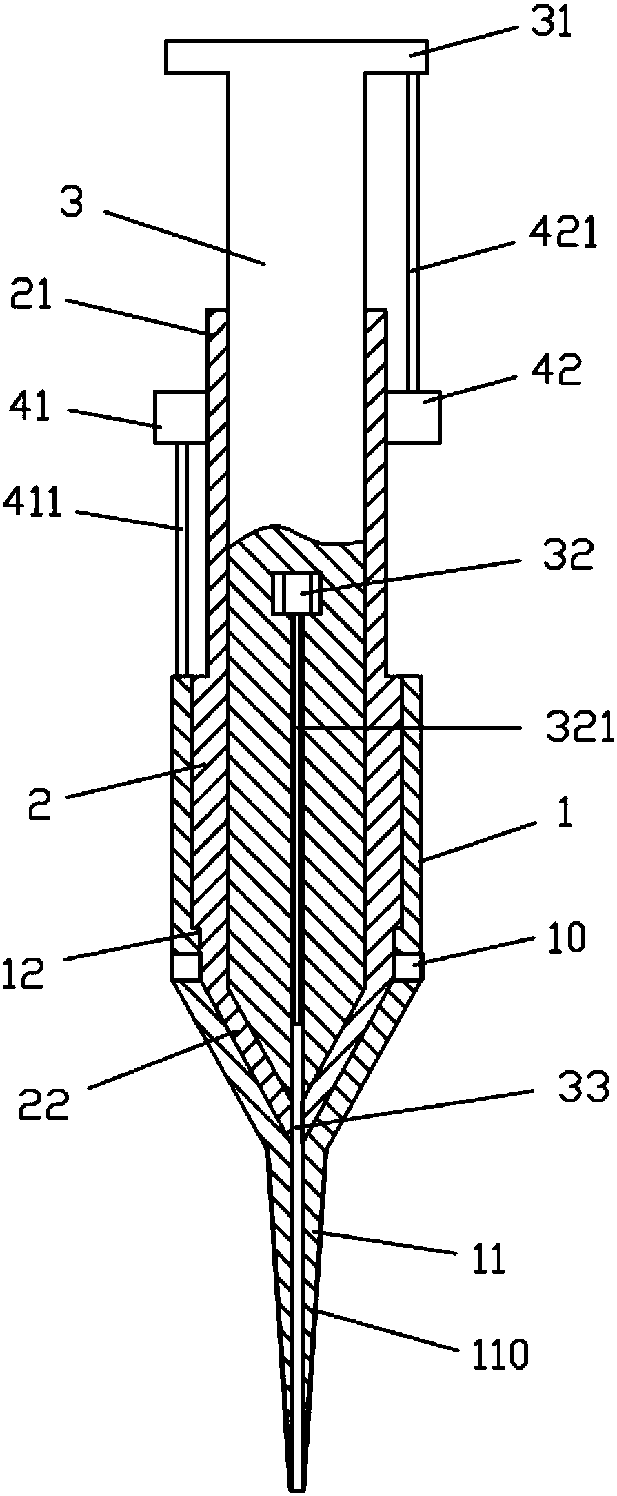 Anti-blockage graphene acupuncture needle