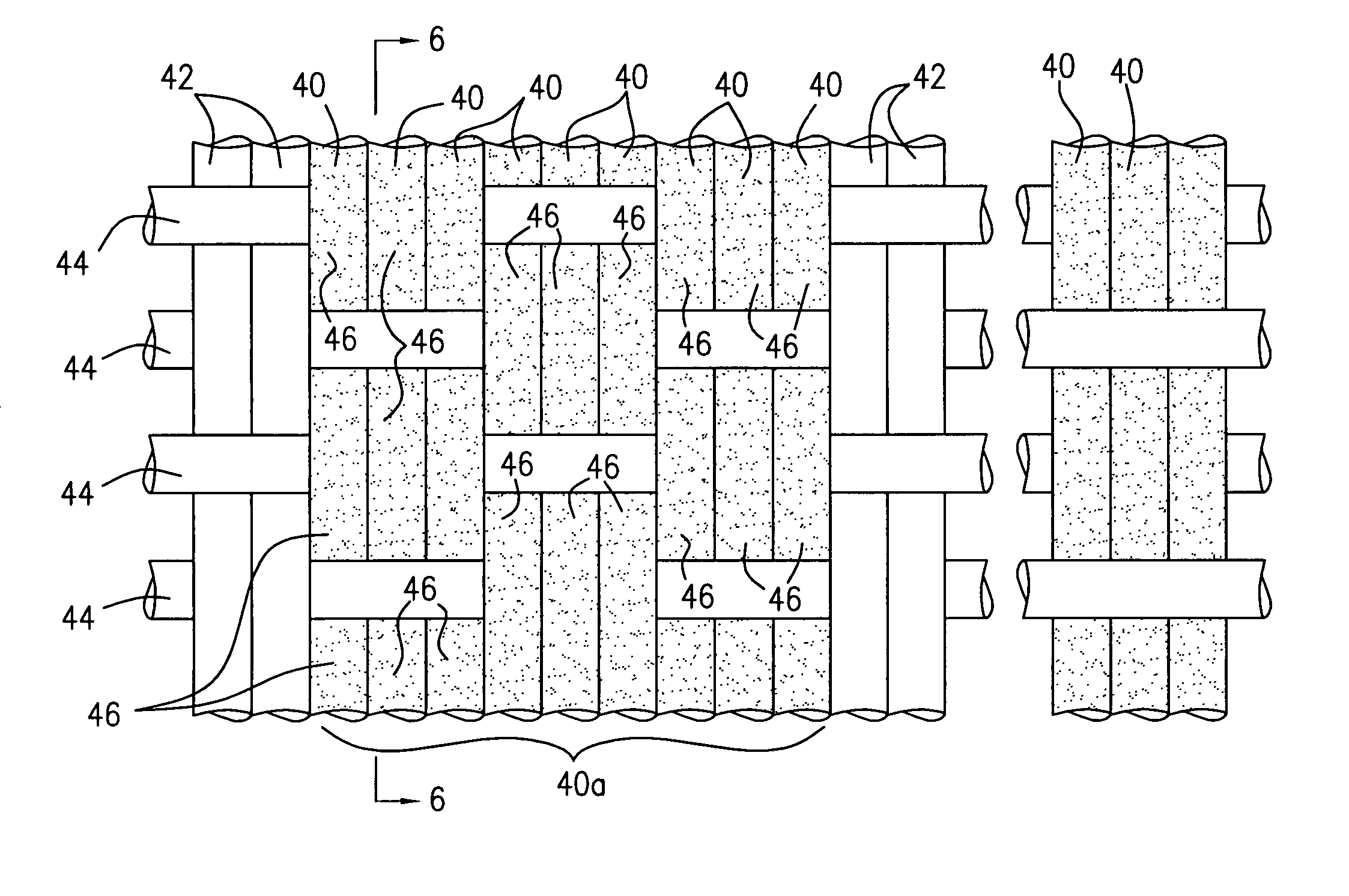 Flexible electrode device and surgical apparatus equipped with same