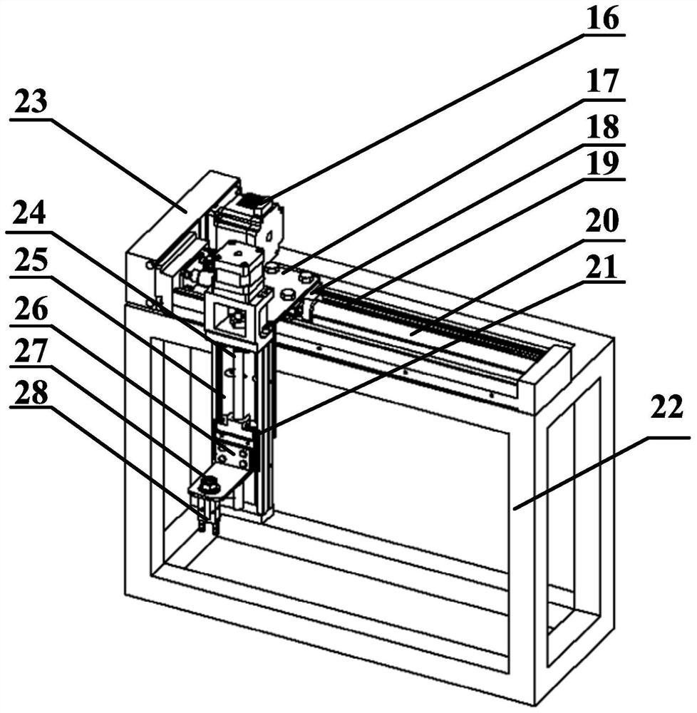 Full-automatic feeding device of hard and brittle single crystal micro-cylinder outer circle ultrasonic auxiliary grinding machine