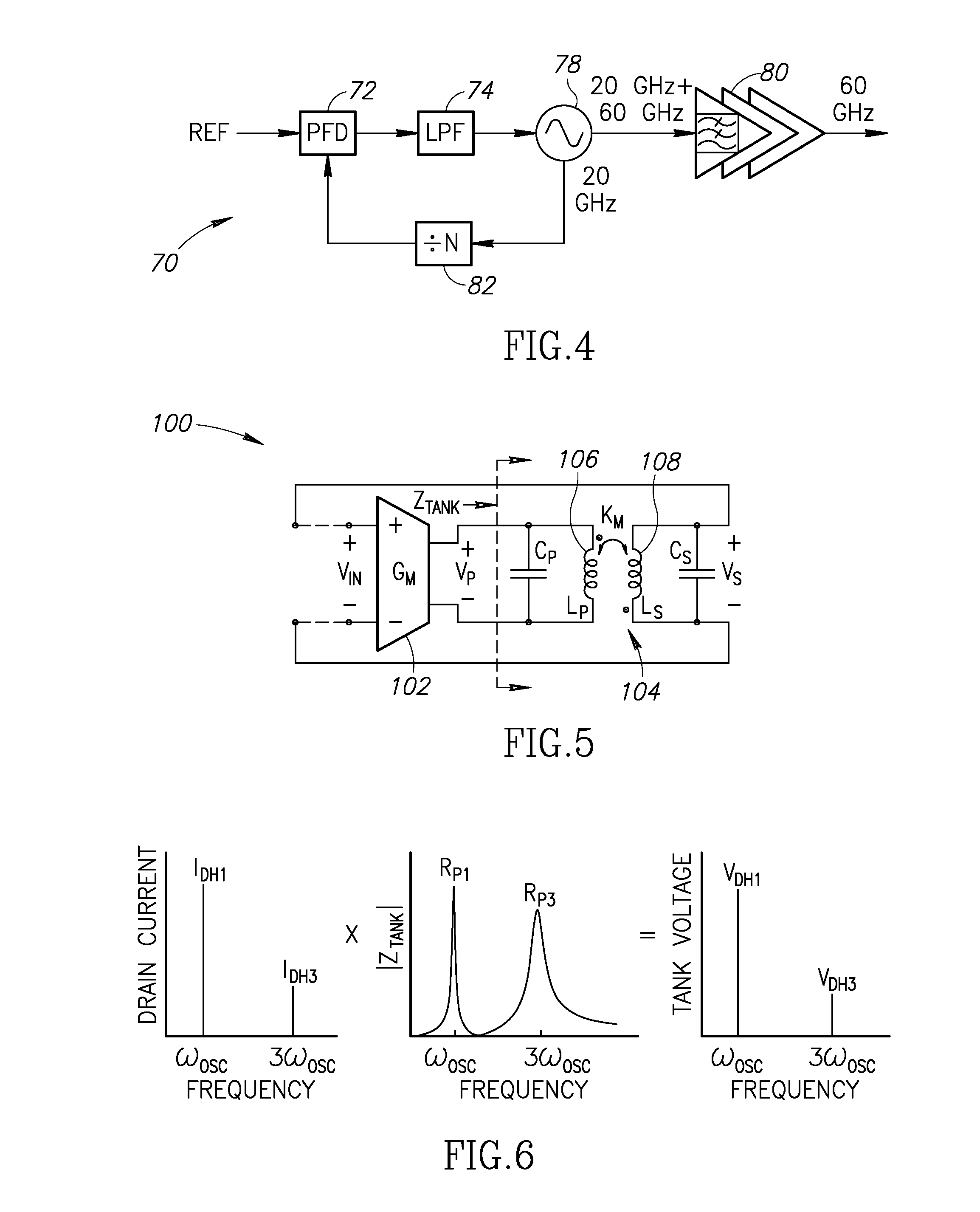 60 GHz Frequency Generator Incorporating Third Harmonic Boost And Extraction