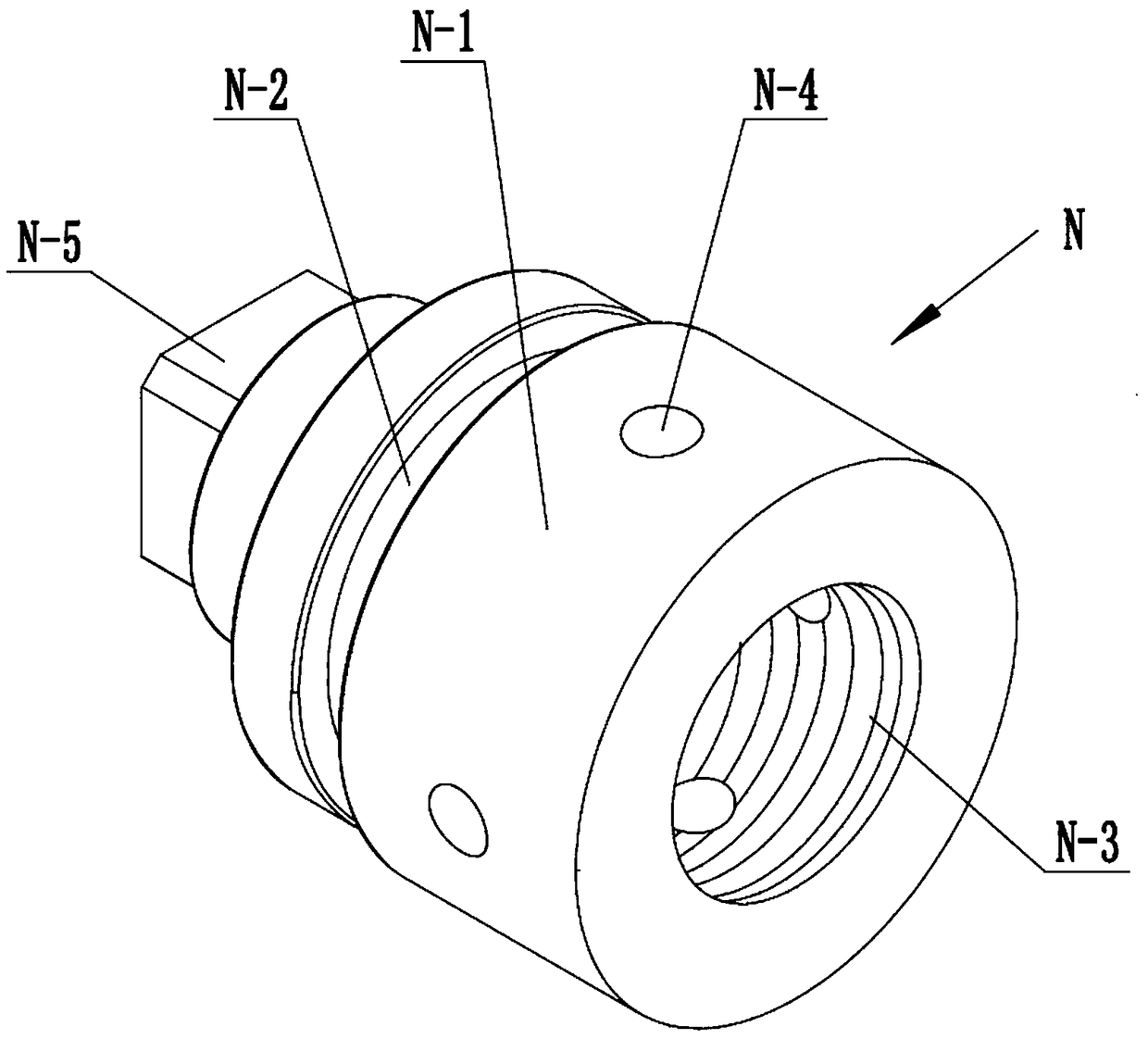 Numerical-control machining equipment for machining shaft bushings