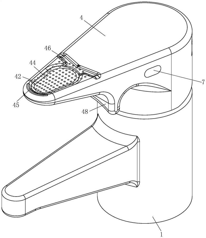 Stainless steel self-cleaning faucet