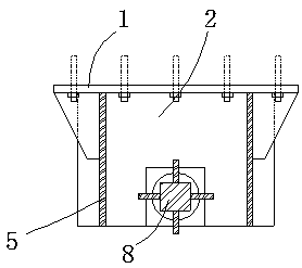 An anti-deviation device and anti-deviation method for a column-pier bridge