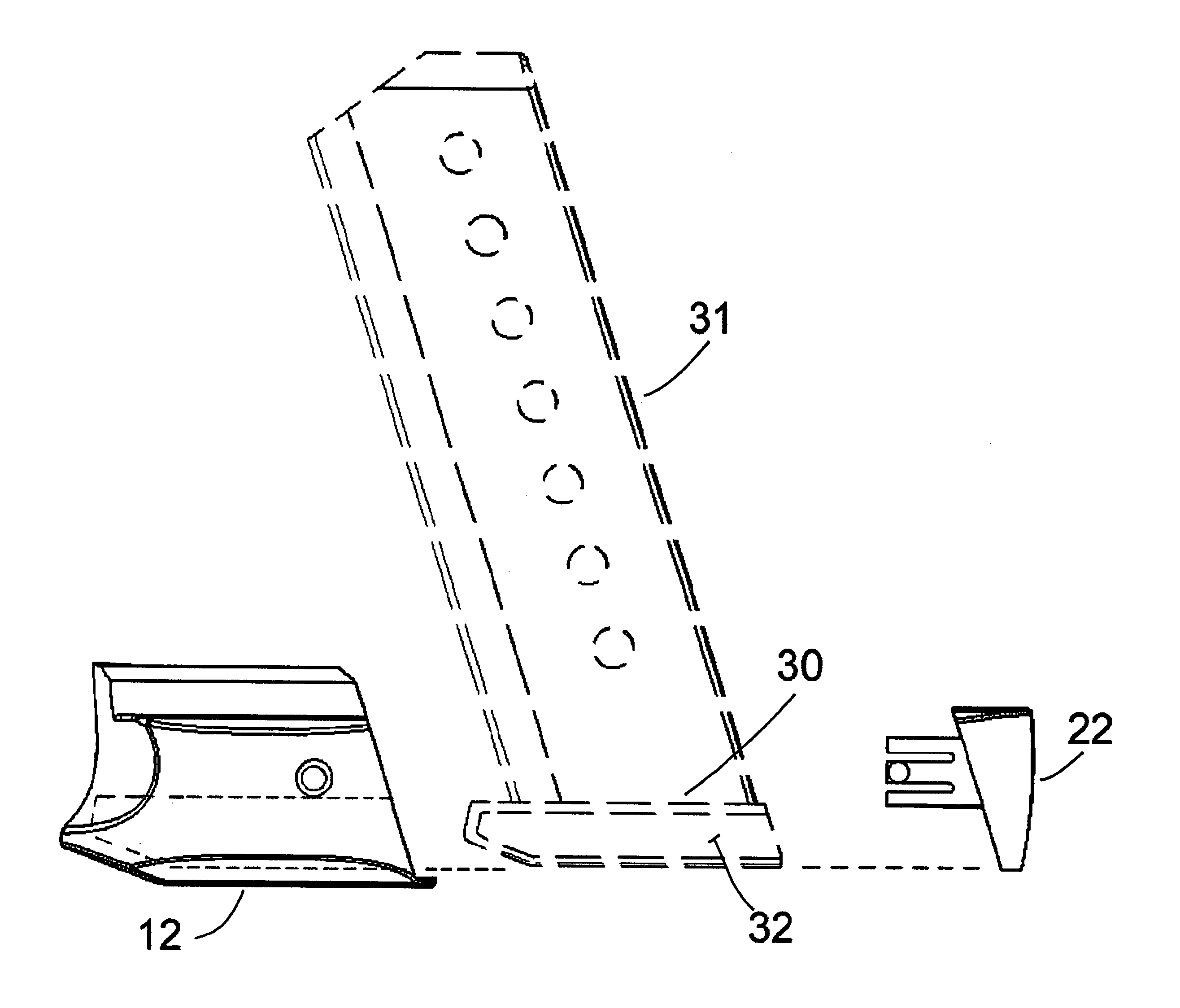 Two-piece snap-on handgun magazine adapter