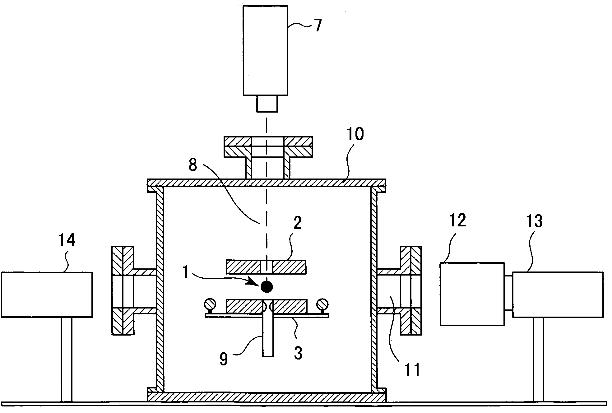 Method for producing barium titanium oxide single-crystal piece using containerless processing