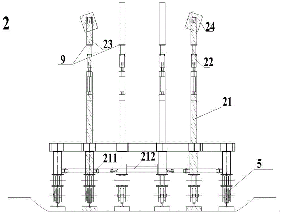 Through type large-section tunnel underground excavation lining trolley and tunnel underground excavation lining construction method