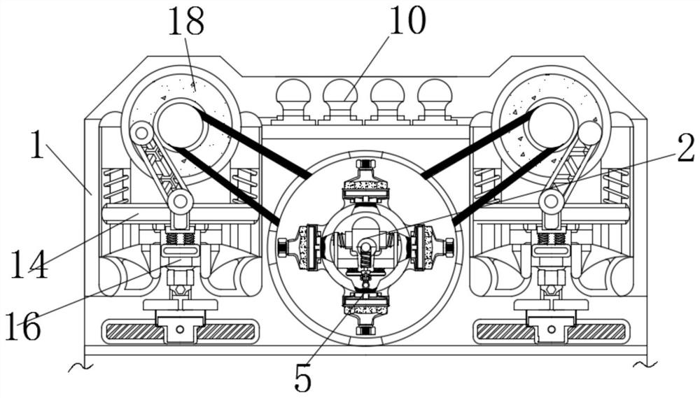 Device for determining and comparing number of times of grinding during grinding of camera lens