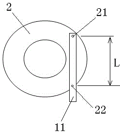 Rapid measuring method for lifting-trolley-wheel perpendicular divergence