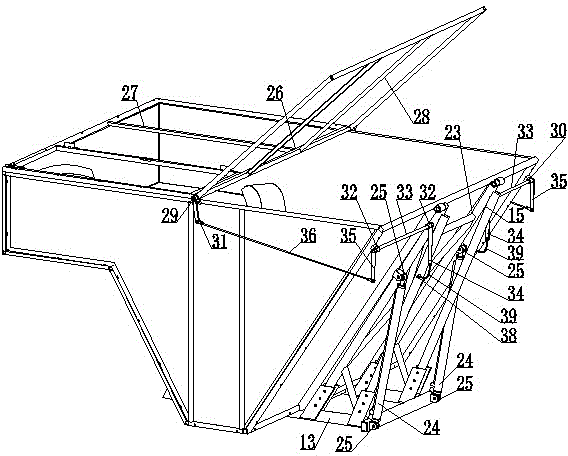 Self-propelled corn combine harvester capable of recovering straws and debris