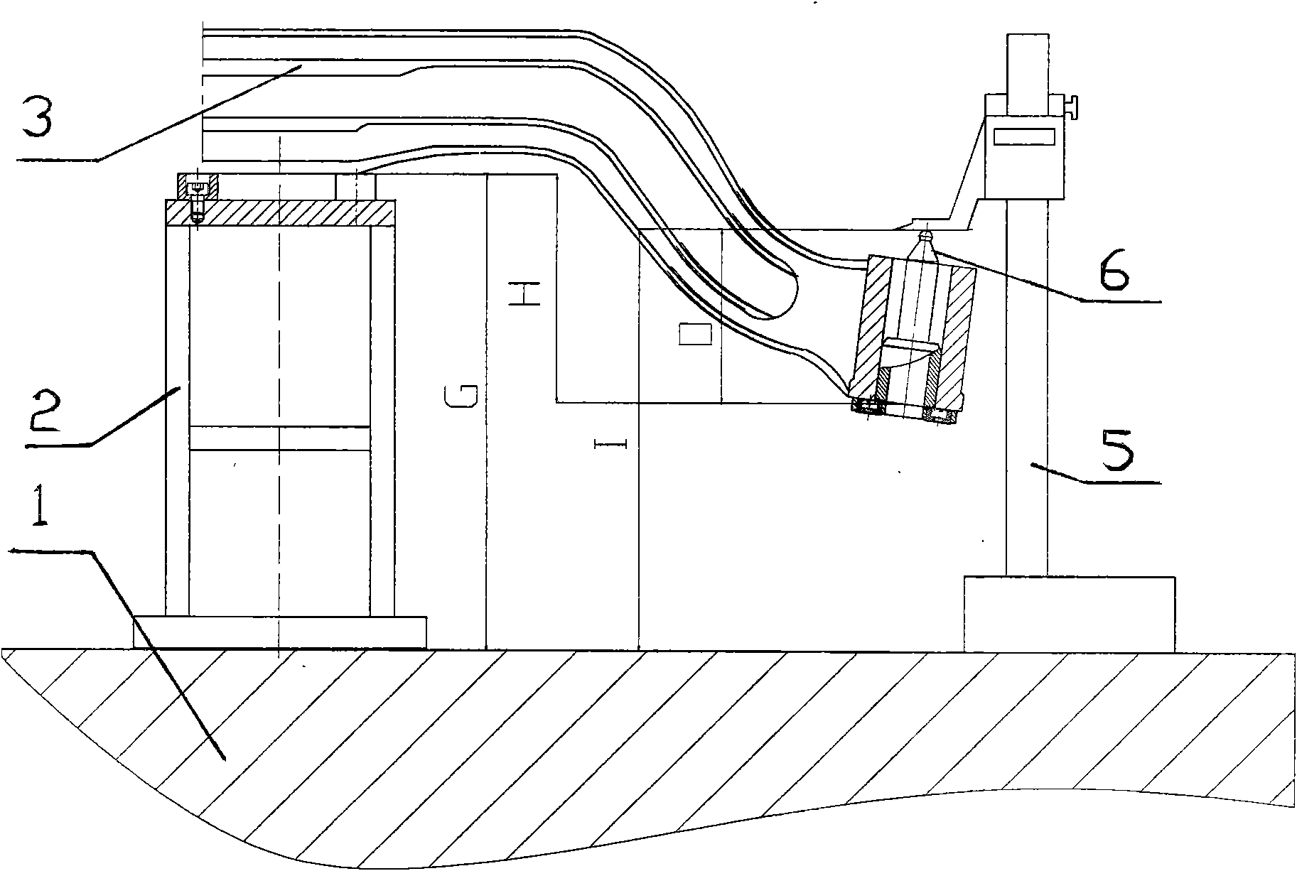 General front axle fall detection device