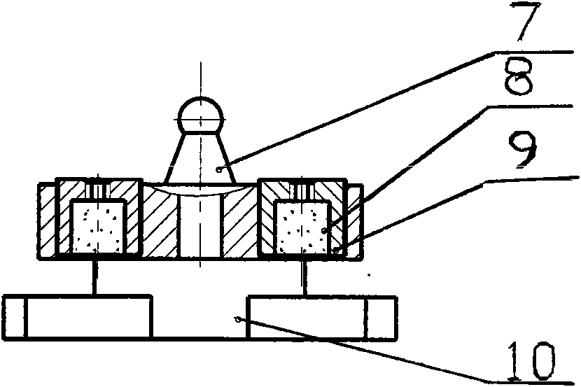 General front axle fall detection device