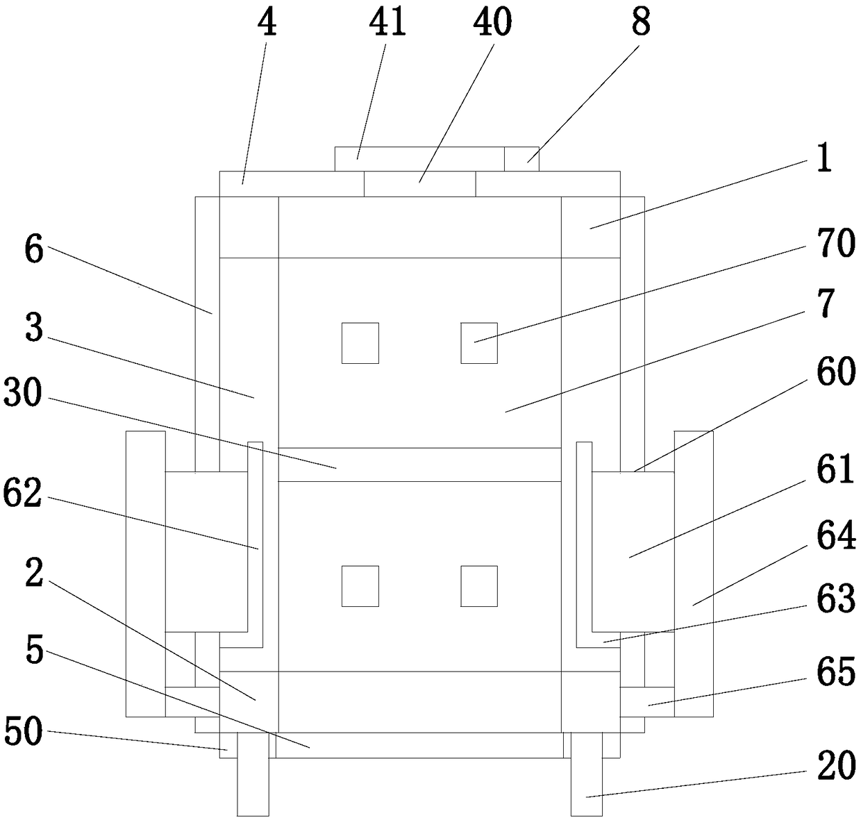 Intelligent heat radiation type variable-frequency cabinet body